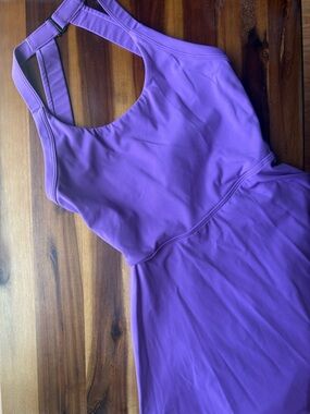 HALARA TALL Backless Cut Out Twisted Side Pocket Dress in Dewberry